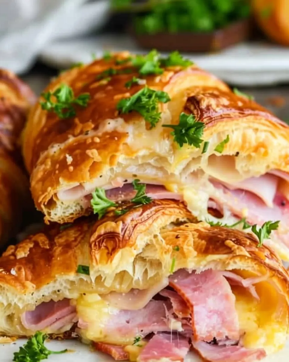Ham and Cheese Croissant Recipe: Indulgent Chicken Ham Delight