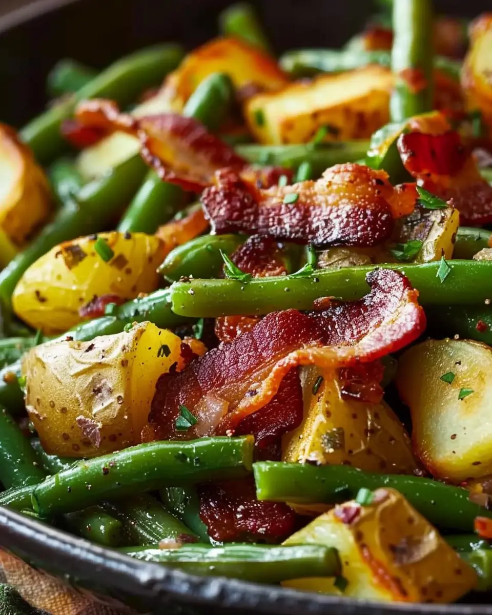 Country Ranch Green Beans ‘n Potatoes with Turkey Bacon Delight