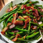 Quick & Easy Green Beans with Bacon