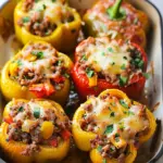 The BEST Stuffed Bell Peppers With Ground Beef