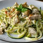 Zucchini Noodle Chicken Alfredo