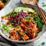 Honey Sriracha Salmon Bowls