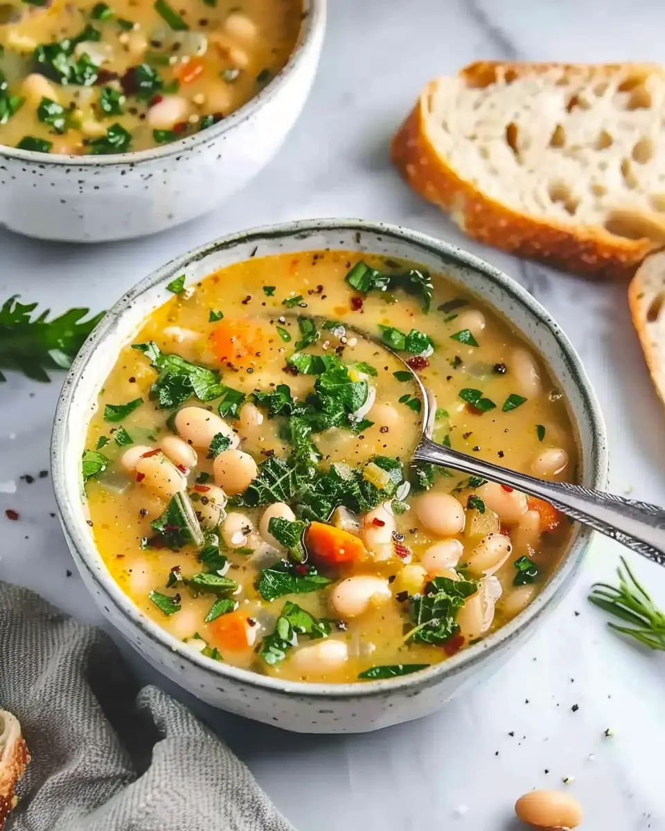 Tuscan White Bean Soup: Easy Recipe with Turkey Bacon and Chicken Ham