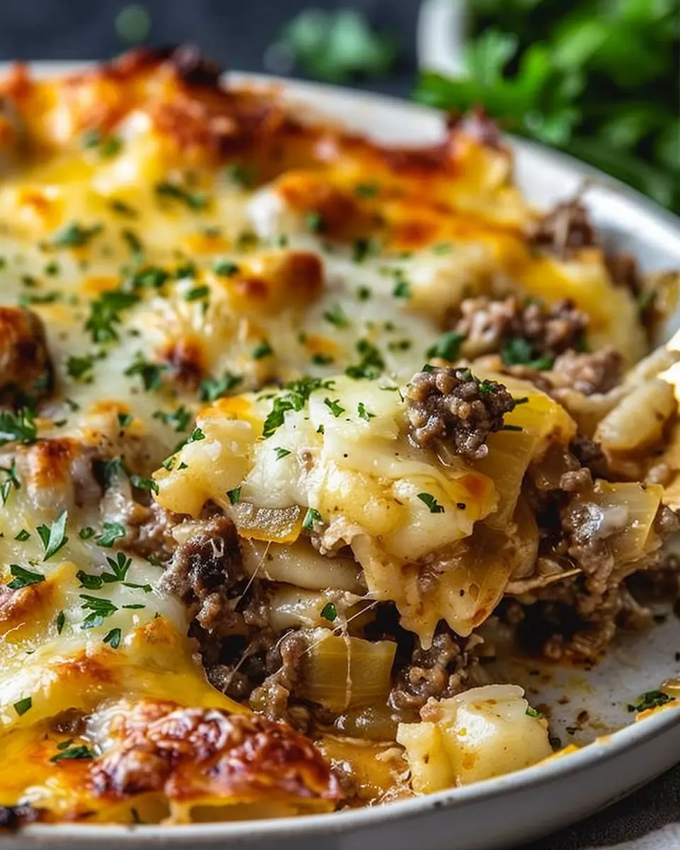 Hobo Casserole: Easy Cozy Comfort with Turkey Bacon and Chicken Ham