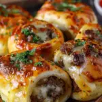 Garlic Butter Cheeseburger Rollups