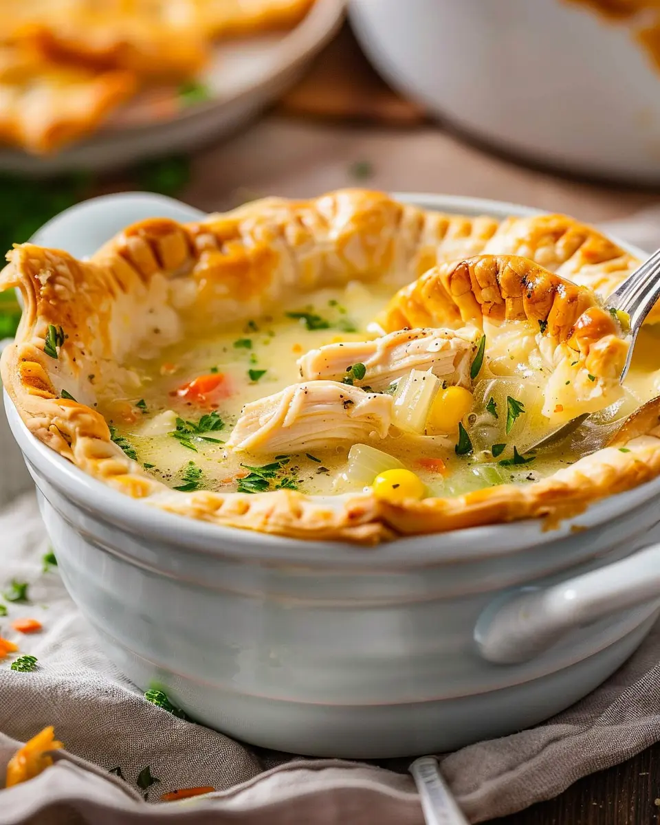 Chicken Pot Pie Soup: Easy Comfort Food with Turkey Bacon Delight