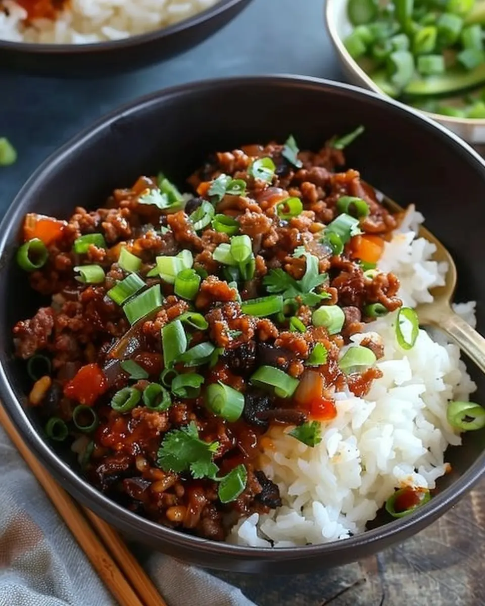 Spicy Ground Beef Rice Bowls: Easy Homemade Comfort Food