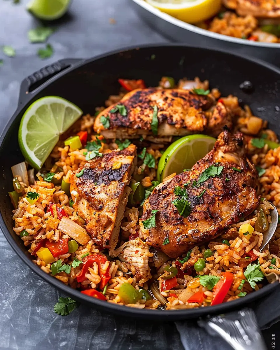 Cajun Chicken &amp; Rice Skillet: Easy, Flavorful Family Dinner