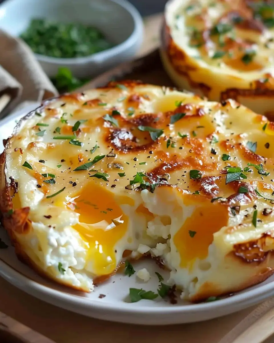 Baked Cottage Cheese Eggs: Easy Comfort Food with Turkey Bacon