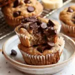 Easy Banana Chocolate Chip Protein Muffins