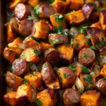 Honey Garlic Sausage Sweet Potatoes