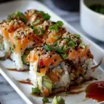 Easy Salmon Sushi Bake