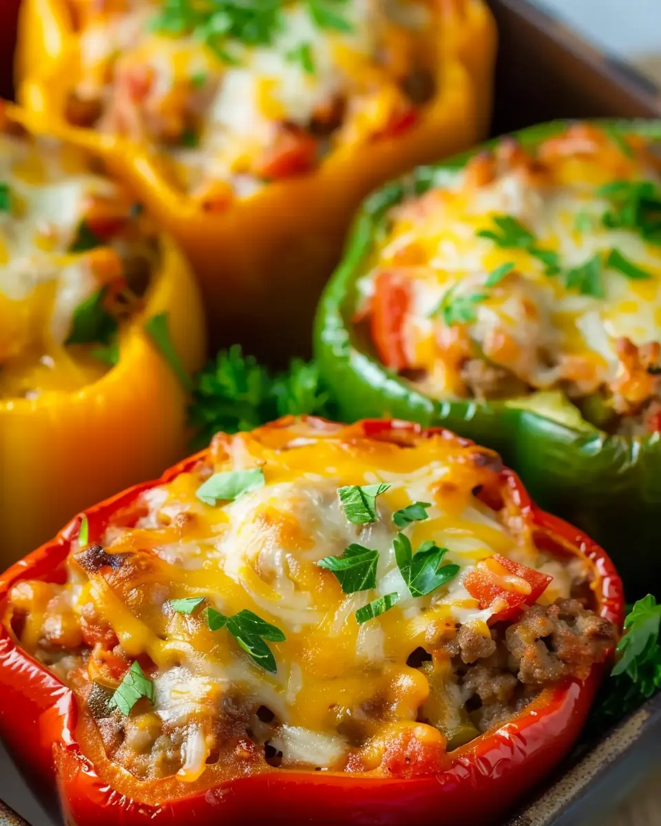 Stuffed Bell Peppers: Easy &amp; Delicious Turkey Bacon Twist