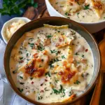 Chicken Alfredo Lasagna Soup