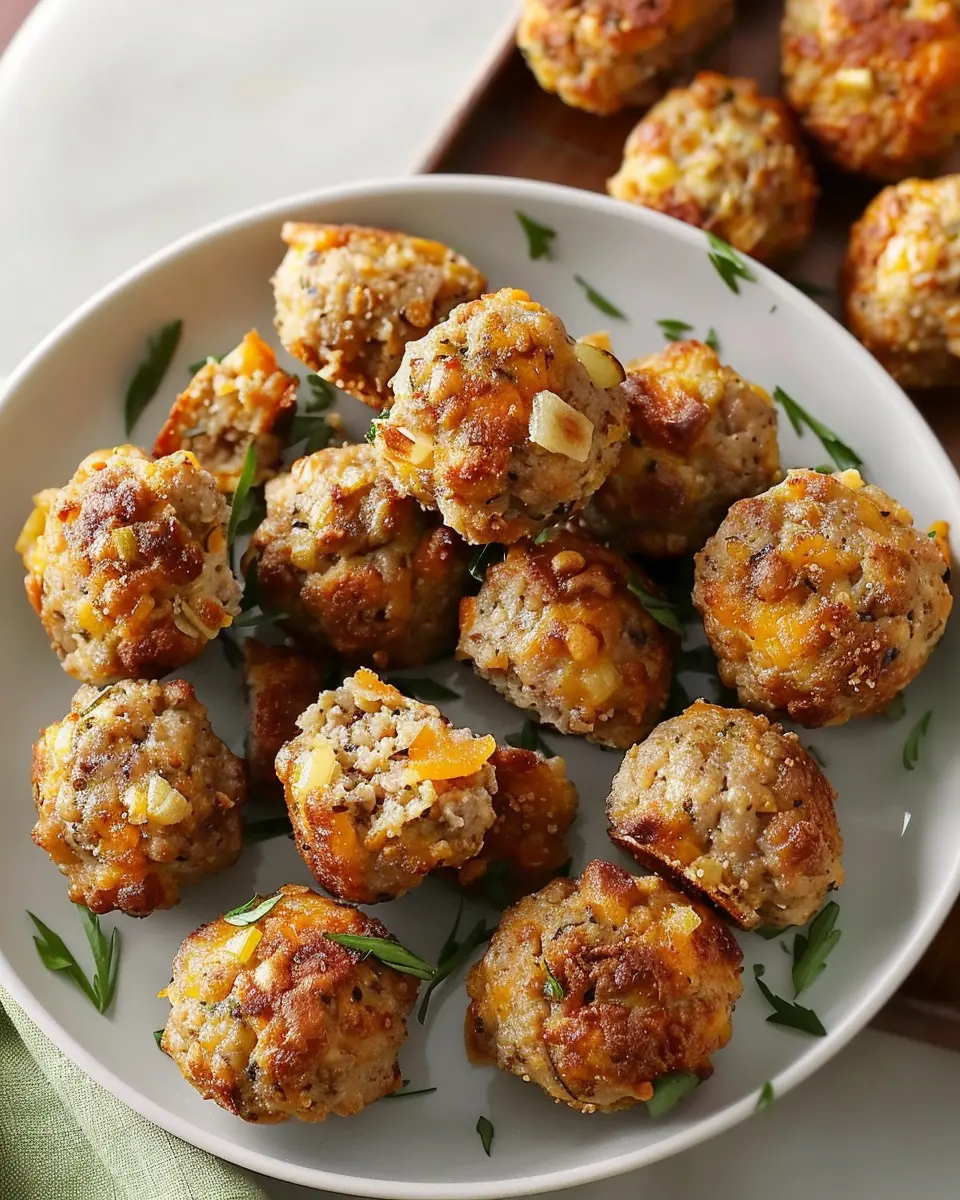 Cheddar Apple Sausage Balls: Easy Snacks for Every Occasion
