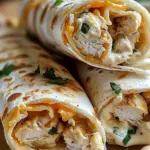 Cheesy Garlic Chicken Wraps