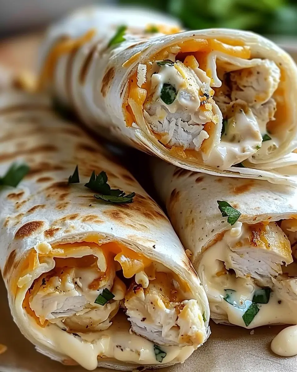 Cheesy Garlic Chicken Wraps: The Best Easy Weeknight Delight