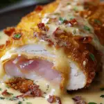 crispy creamy chicken cordon bleu
