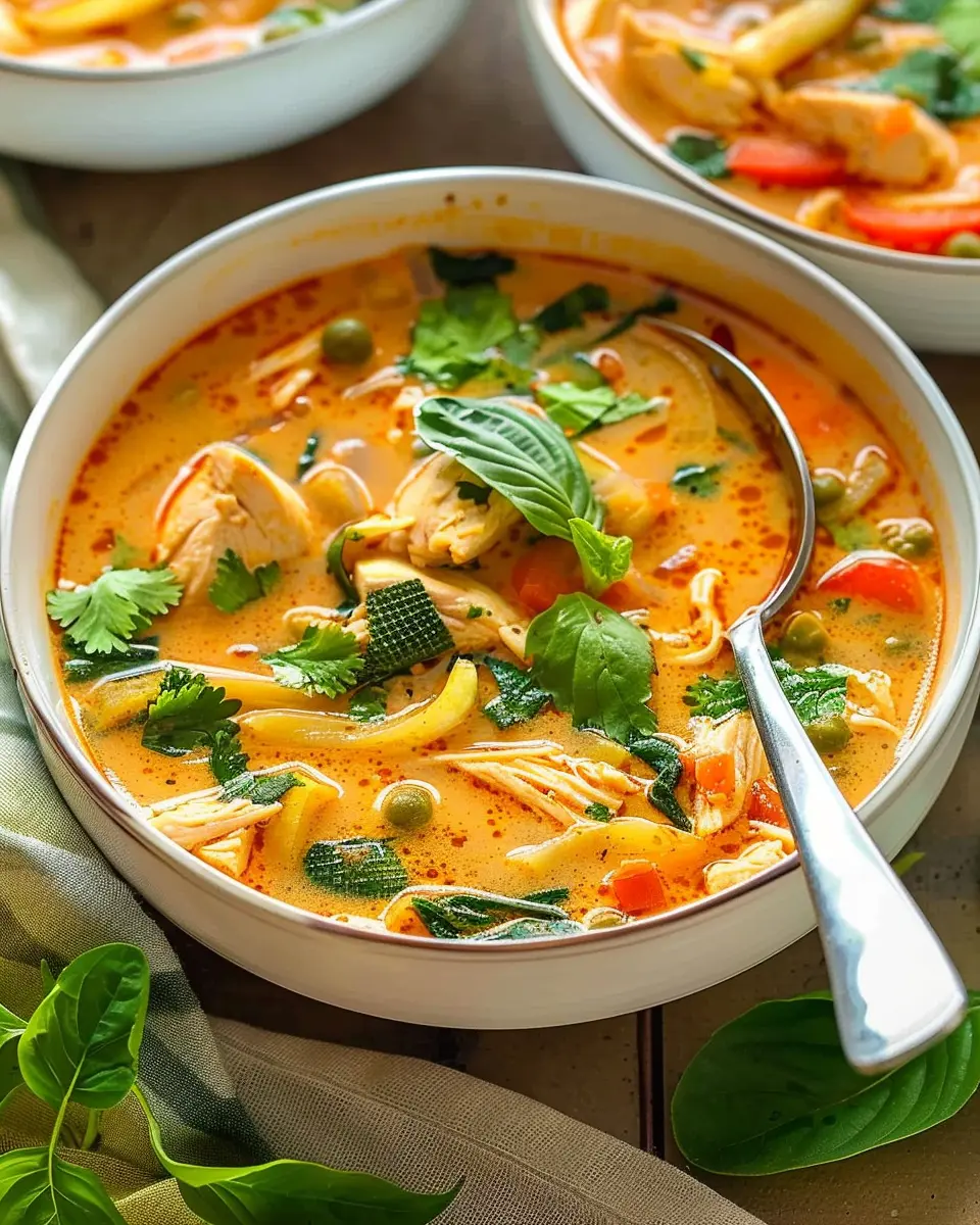 Thai Chicken Curry Soup: A Cozy Bowl of Comforting Flavor