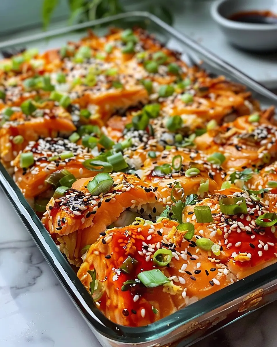 Spicy Salmon Sushi Bake: The Best Cozy Comfort Food Recipe