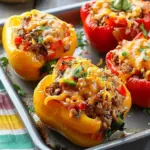 Ground Turkey Stuffed Peppers