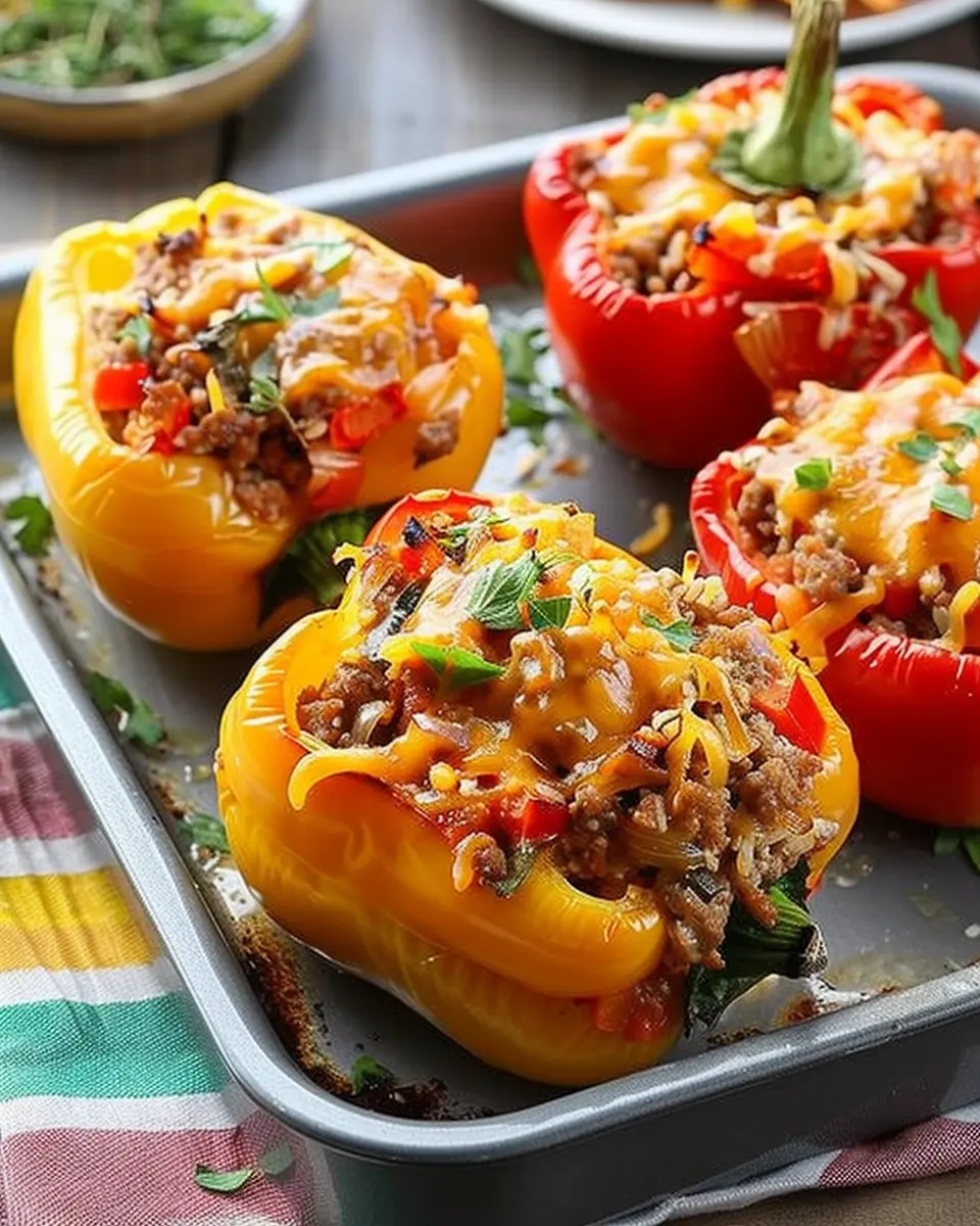 Ground Turkey Stuffed Peppers: Easy and Flavorful Family Meal