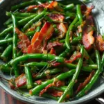 Easy Skillet Green Beans and Bacon