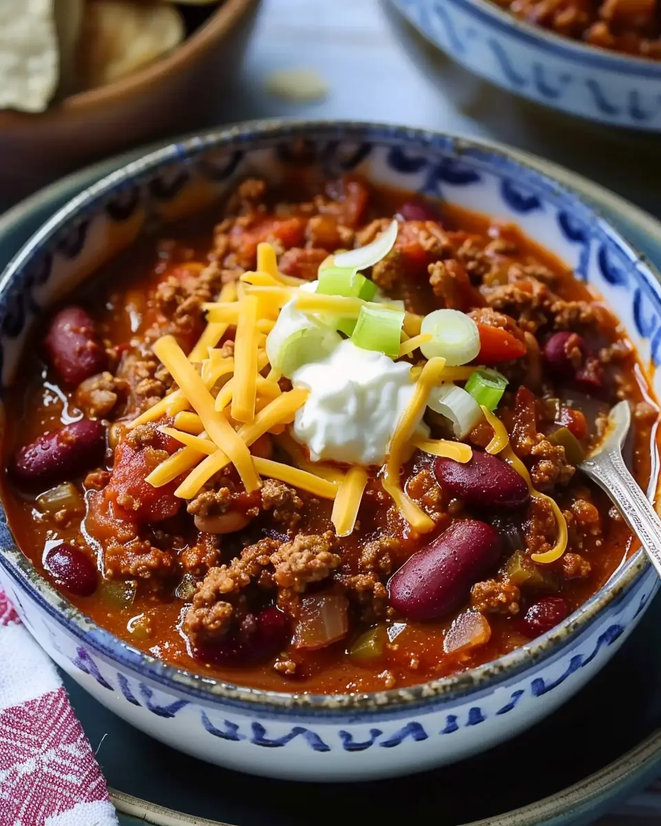 Easy Homemade Chili: A Cozy Recipe with Turkey Bacon and Beef