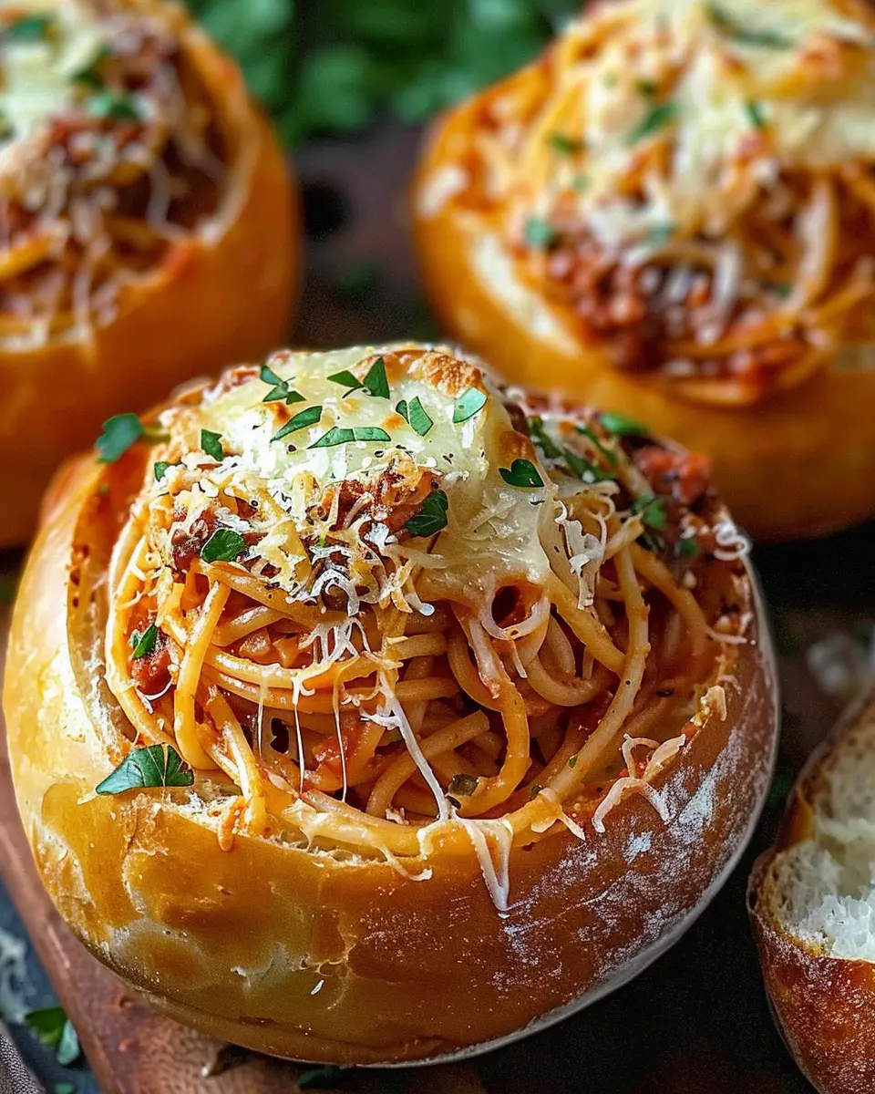 Spaghetti Garlic Bread Bowls: Easy Comfort Food for Everyone