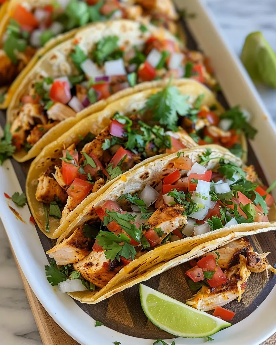 Chicken Tacos: Easy Recipe for Juicy Weeknight Dinner Bliss