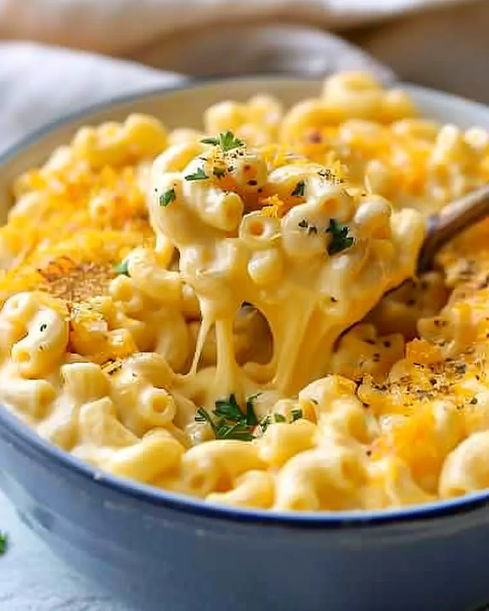 Easy Stove-Top Mac and Cheese with Turkey Bacon and Chicken Ham