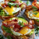 Avocado Bacon and Egg Toasts