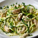 Zucchini Noodle Chicken Alfredo