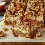 Caramel Apple Cheesecake Bars