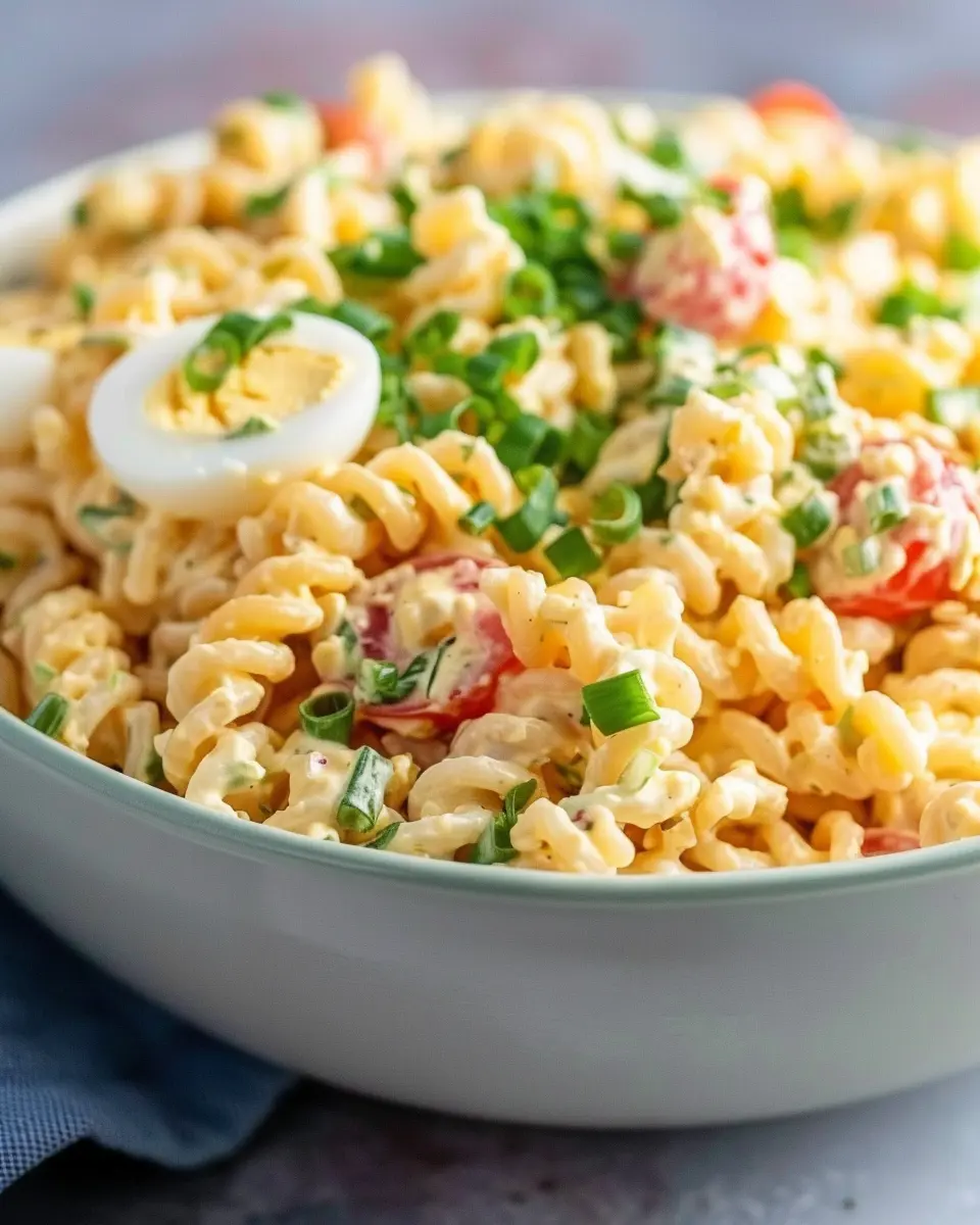 Deviled Egg Pasta Salad: The Best Creamy Twist with Turkey Bacon
